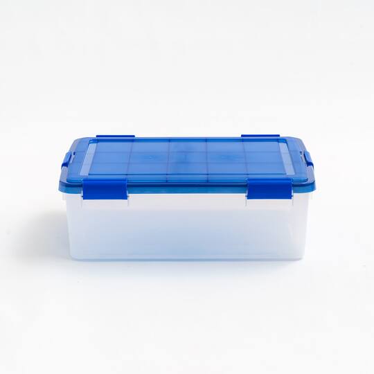 IRIS® Letter & Legal Size Element Resistant Clear File Box